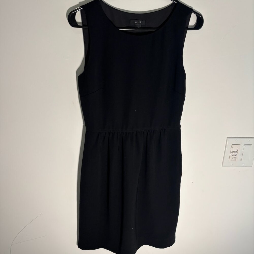 J.Crew Black Ruffle Sleeve Shift Dress – US 0 – Gently Worn